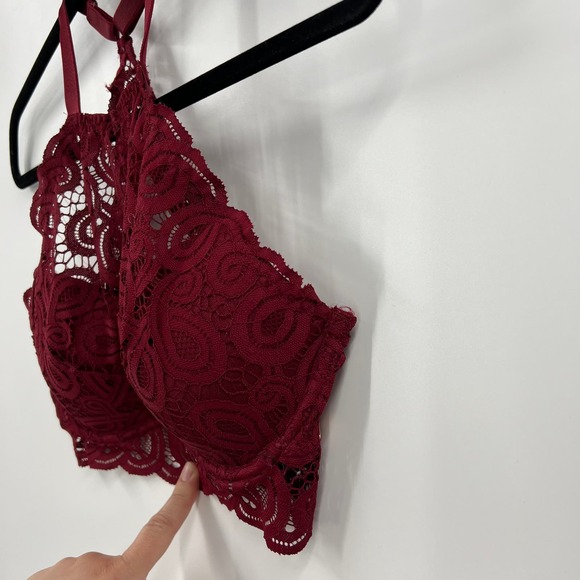 Victoria's Secret PINK Racerback Lace Lined Push Up Bra Bralette Comfort Medium - Picture 9 of 9